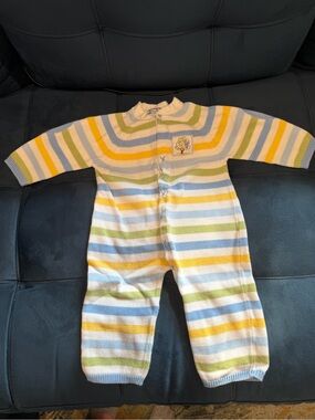 Boys vintage 12M knit romper